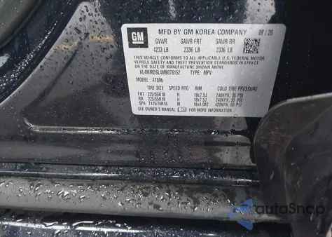 2021 Buick Encore Gx Fwd Select from USA, damaged, VIN KL4MMDSL4MB076152